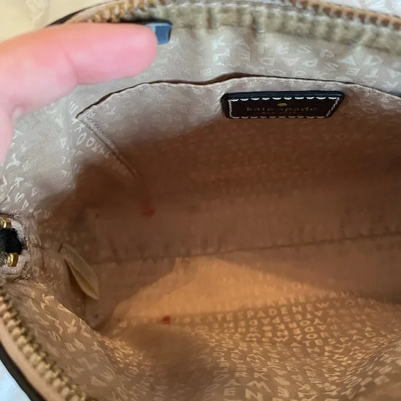 Black white Kate spade purse shoulder bag, leather grove street Millie - Picture 4 of 10